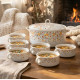 Porcelain Pot & Bowl Set 6 Pcs